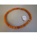 Amber necklace 40cm