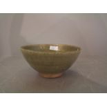 Rustic brown glazed bowl 20 cm