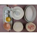 Qty of china including plates & serving dishes