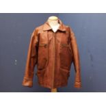 Wild Hawk cowhide 1950s leather jacket Medium