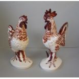 Pennsbury pottery hen & cockerel 30cm