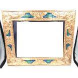 Large copper Liberty style easel back photo frame