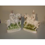 Pair of Staffordshire fairings, Lord Kitchener & General French