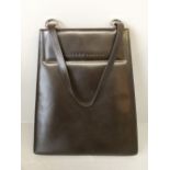 Tanner Krolle handbag, dark chocolate brown colour ladies' shoulder bag, some marks & indentations