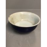 Chinese cobalt blue bowl 13cm