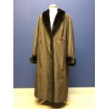 Ladies' smart coat - a mink lined mac