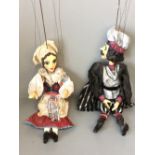 Pair Czech puppets