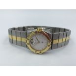 Chopard ladies' gold & steel watch, St Moritz model