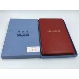 Smythson calfskin bound address book & birthday book