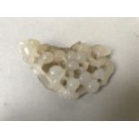 Chinese jade carving of grapes