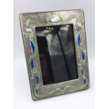 Photo frame sterling silver Liberty style easel back