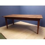 Modern pine chunky top kitchen table 77Hx186Lx87W cm