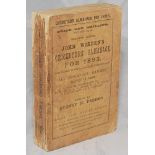 Wisden Cricketers' Almanack 1893. 30th edition. Original paper wrappers. Soiling and wear to