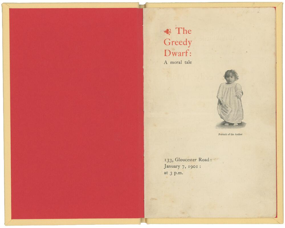 'The Greedy Dwarf'. J.M. Barrie. Original and rare four page programme for the performance of a - Image 3 of 3