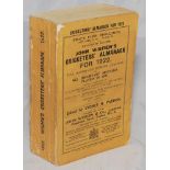 Wisden Cricketers' Almanack 1922. 59th edition. Original paper wrappers. Some wear to wrapper