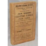 Wisden Cricketers' Almanack 1892. 29th edition (second issue). Original paper wrappers.