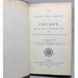 'The Theory and Practice of Cricket, from its origin to the present time'. Charles Box. London.