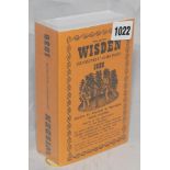 Wisden Cricketers' Almanack 1939. Willows reprint (2012) in softback covers. Limited edition 126/