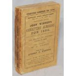 Wisden Cricketers' Almanack 1896. 33rd edition. Original paper wrappers. Wear with some loss to