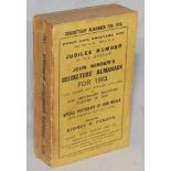 Wisden Cricketers' Almanack 1913. 50th (Jubilee) edition. Original paper wrappers. Some minor foxing