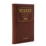Wisden Cricketers' Almanack 1943. 80th edition. Original hardback. Only 1400 hardback copies were