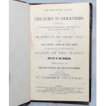 'The Guide to Cricketers containing full directions for playing the noble and manly game of