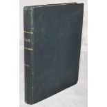 'Cricket: A Weekly Record of the Game'. Volume IX. January-December 1890. Bound in black leather