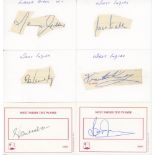 West Indies 1950s-2000s. Thirty four signatures of West Indies Test cricketers in ink individually