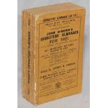 Wisden Cricketers' Almanack 1921. 58th edition. Original paper wrappers. Some wear to wrapper