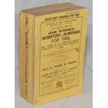 Wisden Cricketers' Almanack 1925. 62nd edition. Original paper wrappers. Some breaking to spine