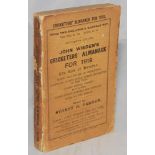 Wisden Cricketers' Almanack 1919. 56th edition. Original paper wrappers. Some wear with loss to