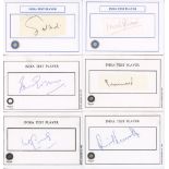 India 1960s-2000s. Twenty two signatures of India Test cricketers in ink individually signed or on