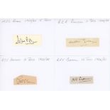 Surrey, Sussex, Middlesex & Kent. Four signatures in ink of M.J.C. Allom (Surrey), A.E.R.