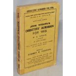 Wisden Cricketers' Almanack 1916. 53rd edition. Original paper wrappers. Some minor wear to spine