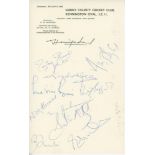 Pakistan tour to England 1967. Autograph sheet on Kennington Oval letterhead, nicely signed in ink
