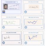 Sri Lanka 1980s-2010s. Fifteen signatures of Sri Lanka Test cricketers in ink individually signed or