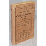 Wisden Cricketers' Almanack 1886. 23rd edition. Original paper wrappers. Replacement spine paper.