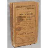 Wisden Cricketers' Almanack 1894. 31st edition. Original paper wrappers. Some staining to front