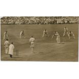 England v Australia 1934. Four original mono press photographs of action from the Third Test