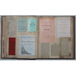Scrapbook of William Archibald Standish (1856-1942). Original and attractively bound scrapbook for