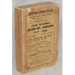 Wisden Cricketers' Almanack 1899. 36th edition. Original front paper wrapper, replacement spine