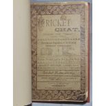 'Cricket Chat 1884 to 1889'. Published by the 'Cricket Office'. 1st to 6th editions. All with