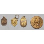 J. Harman. California Cricket Association. Three gold metal medals awarded to Harman 1932, 1935