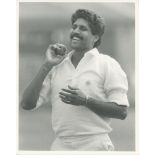 Kapil Dev. India 1970s/1980s. A good selection of original mono press photographs of Kapil Dev,