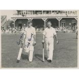 Richard 'Dick' Howorth. Worcestershire & England 1933-1951. Original mono photograph of Howorth