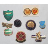 Cricket pin badges. Twenty seven pin badges for counties, grounds, players etc. County badges