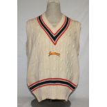 Kenneth Higgs. Lancashire & Leicestershire 1958-1979. Leicestershire sleeveless sweater issued to