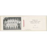 Leonard Hutton. Yorkshire & England 1934-1955. Official M.C.C. Christmas card from the M.C.C. tour