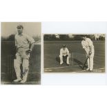 John Berry 'Jack' Hobbs. Surrey & England 1905-1934. Mono real photograph postcard of Hobbs in