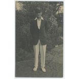 James Horace 'Jim' Parks. Sussex, Canterbury & England 1924-1939. Mono real photograph postcard of